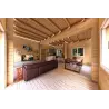 Maison habitable en bois lumineuse DAFNE 95 m², 44/140/44 mm, intérieur