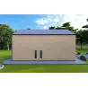 Maison en bois habitable bifamiliale CALIPSO 12x6, 44/100/30/40 mm, côté droit