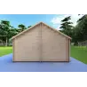 Maison préfabriquée en bois avec patio GINEVRA 129 m², 44/140/44 mm, côté droit