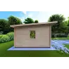 Abri de jardin toit monopente GLORIA 5.2x4.2, 44mm, côté gauche