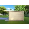Abris de jardin en bois SIBILLA 4.5x3.5, 44mm, côté droit
