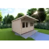 Abris de jardin en bois SIBILLA 4.5x3.5, 44mm, côté gauche