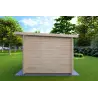 Remise en bois SOLA 3x3, 44mm, côté droit