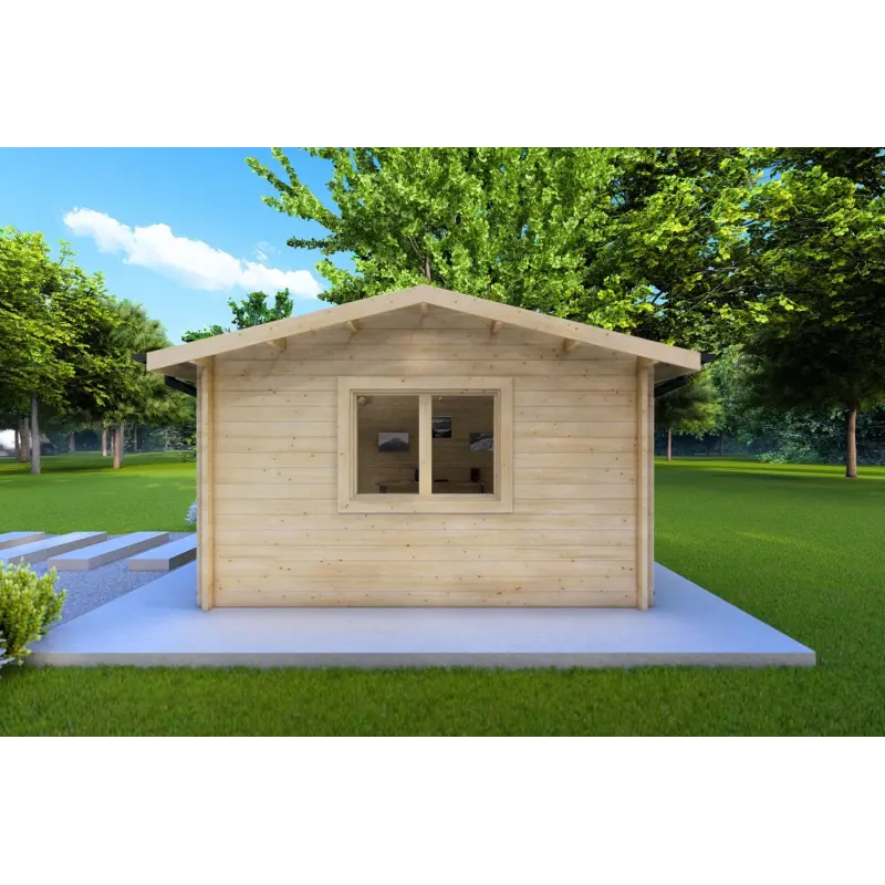 Maison en bois de jardin JESSICA 5x4, 44mm, côté droit
