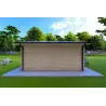 Maison en bois de jardin JESSICA 5x4, 44mm, vue arrière