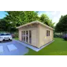 Abris de jardin en bois ELISA 5x5, 44mm, façade côté droit