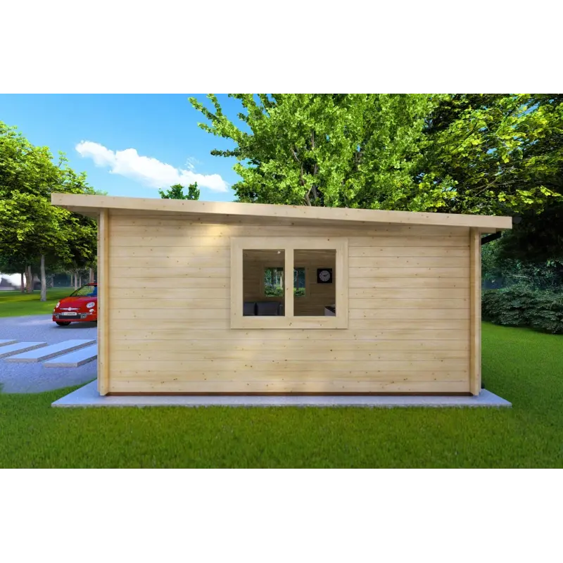 Abris de jardin en bois ELISA 5x5, 44mm, côté droit