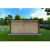 Abris de jardin en bois ELISA 5x5, 44mm, vue arrière