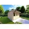 Maison en bois de jardin AZZURRA 4x3, 44mm, côté gauche