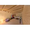 Maison en bois de jardin AZZURRA 4x3, 44mm, intérieur
