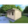 Abris de jardin en bois AZZURRA 5x4, 44mm, façade côté droit