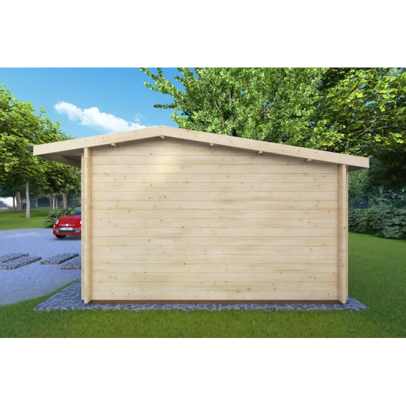 Abris de jardin en bois AZZURRA 5x4, 44mm, côté droit
