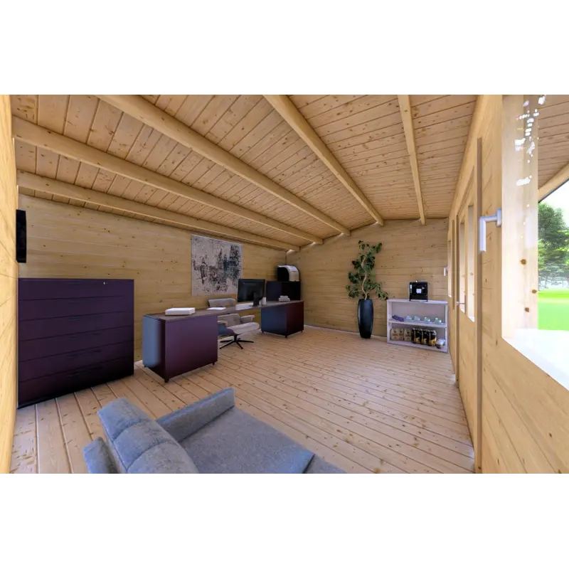 Abris de jardin en bois AZZURRA 5x4, 44mm, intérieur