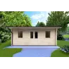 Maison en bois de jardin AZZURRA 6x3, 44mm, vue frontale