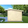 Maison en bois de jardin AZZURRA 6x3, 44mm, côté droit