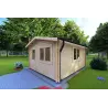 Abris de jardin en bois ANNA 4x5, 44mm, façade côté droit