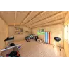 Abris de jardin en bois ANNA 4x5, 44mm, intérieur