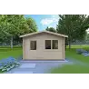 Maison en bois de jardin ANNA 4x6, 44mm, vue frontale