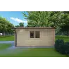 Maison en bois de jardin ANNA 4x6, 44mm, côté droit