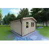 Maison en bois de jardin ANNA 4x6, 44mm, côté gauche