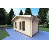 Remise en bois EMILY 5x3, 44mm, façade côté droit