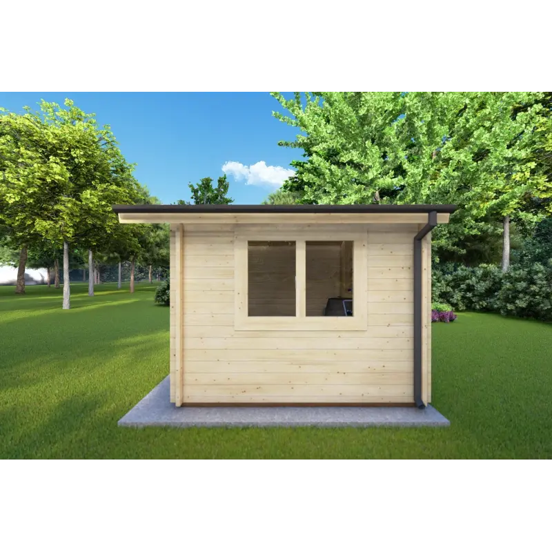 Abris de jardin en bois LELLA 4x3, 44mm, côté droit