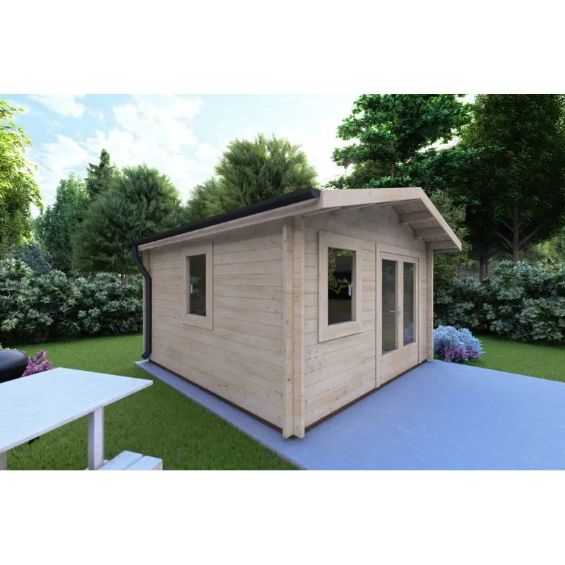 Abris de jardin en bois LELLA 4x3, 44mm, côté gauche