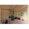 Abris de jardin en bois LELLA 4x3, 44mm, intérieur