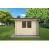 Maison en bois de jardin LELLA 4x4, 44mm, côté droit