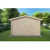 Maison en bois de jardin LELLA 4x4, 44mm, vue arrière