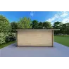 Abri de jardin en bois LELLA 4x6, 44mm, côté gauche