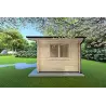 Abris de jardin en bois LELLA 5x4, 44mm, côté droit