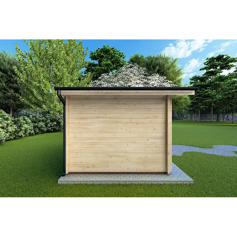 Abris de jardin en bois LELLA 5x4, 44mm, côté gauche