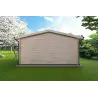 Abris de jardin en bois LELLA 5x4, 44mm, vue arrière