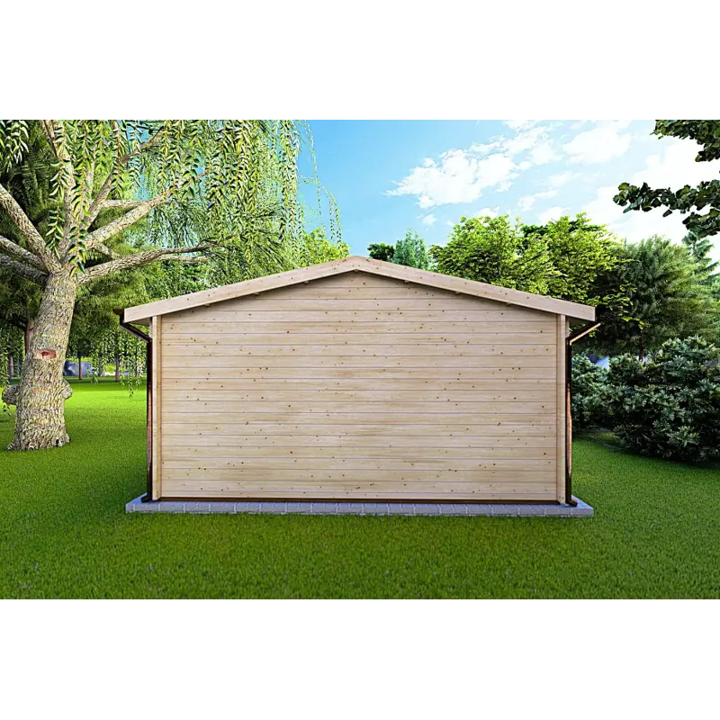 Abris de jardin en bois LELLA 6x4, 44mm, vue arrière