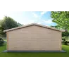 Maison en bois de jardin LELLA 6x5, 44mm, vue arrière