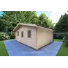 Abris de jardin en bois CHIARA 6x4, 44mm, façade côté droit