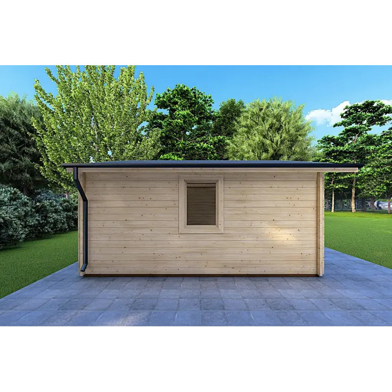 Abris de jardin en bois CHIARA 6x4, 44mm, côté gauche