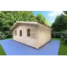 Abri de jardin CHIARA 6x5, 44mm, façade côté droit