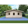 Abri de jardin CHIARA 6x5, 44mm, vue frontale