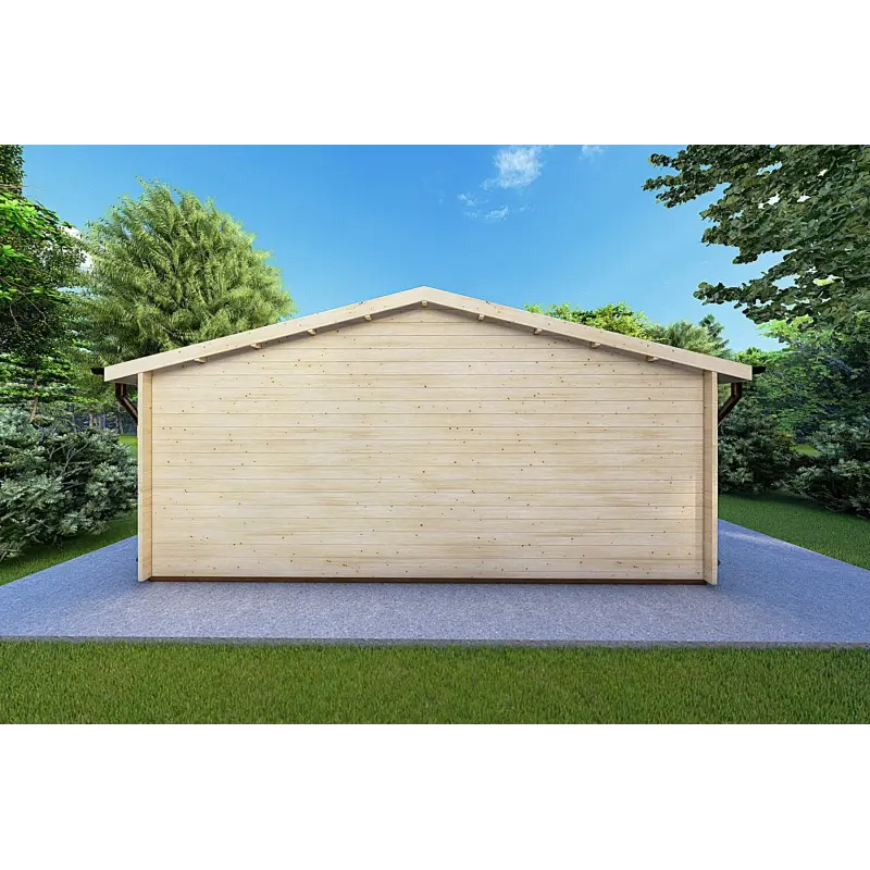 Abri de jardin CHIARA 6x5, 44mm, vue arrière