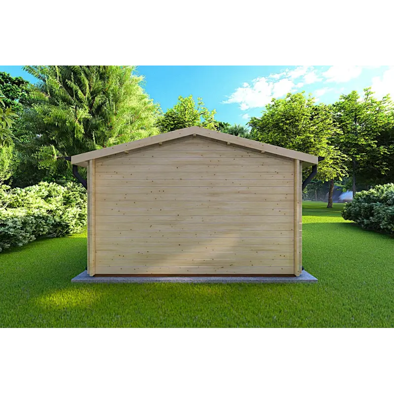 Maison en bois de jardin ARIZONA 4x3, 44mm, vue arrière