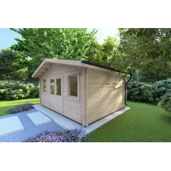 Abris de jardin en bois ARIZONA 5x4, 44mm, façade côté droit