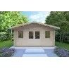 Abris de jardin en bois ARIZONA 5x4, 44mm, vue frontale