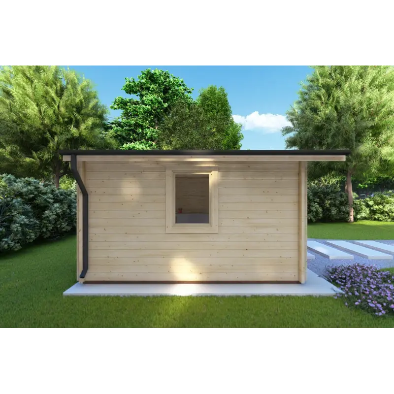 Abris de jardin en bois ARIZONA 5x4, 44mm, côté gauche