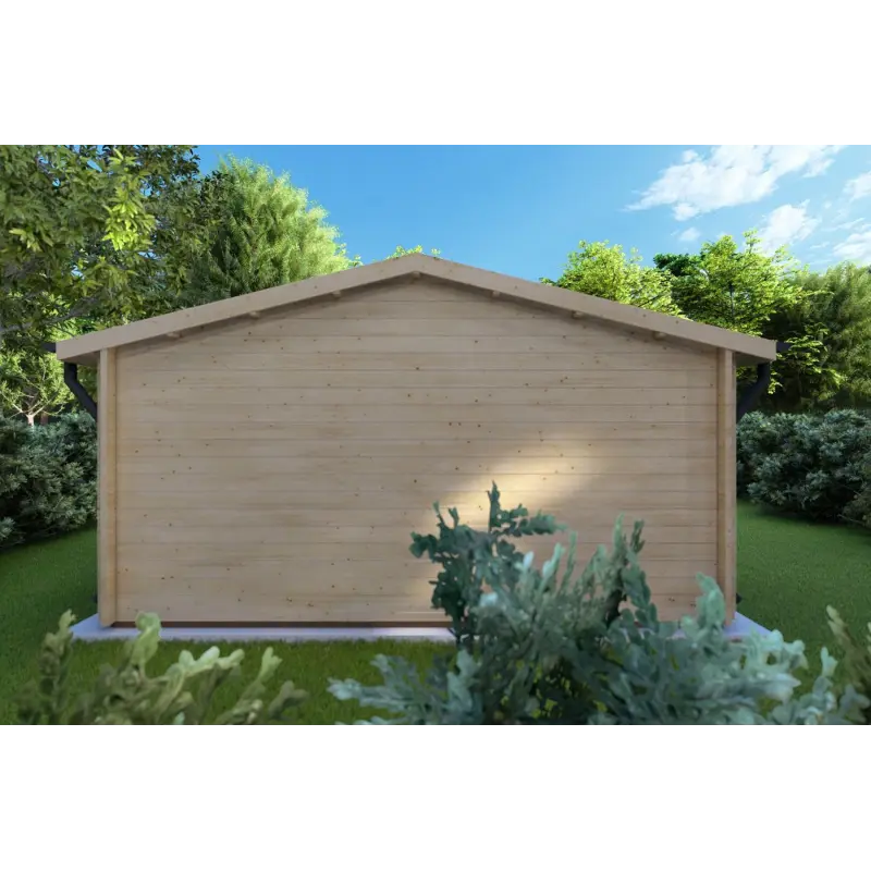 Abris de jardin en bois ARIZONA 5x4, 44mm, vue arrière