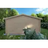 Abris de jardin en bois ARIZONA 5x4, 44mm, vue arrière