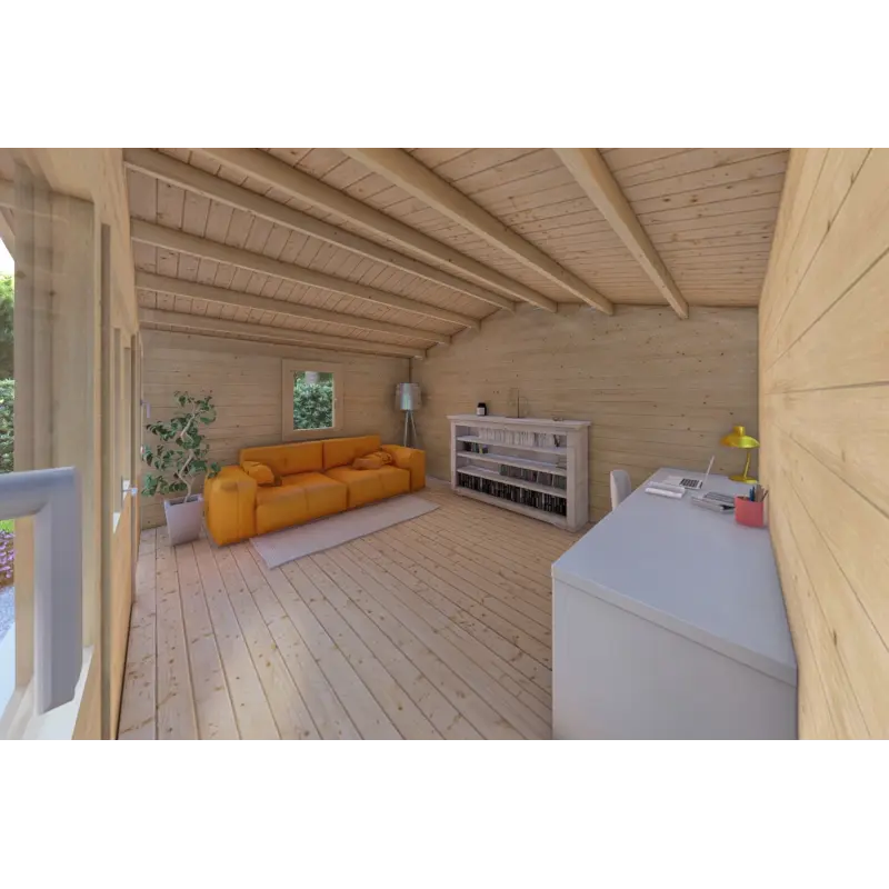 Abris de jardin en bois ARIZONA 5x4, 44mm, intérieur