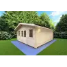 Abris de jardin en bois ARIZONA 5x6, 44mm, façade côté droit