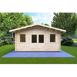 Abris de jardin en bois ARIZONA 5x6, 44mm, vue frontale